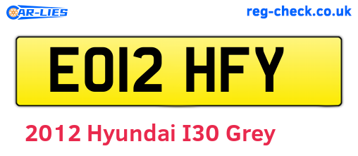 Grey 2012 Hyundai I30 (EO12HFY)