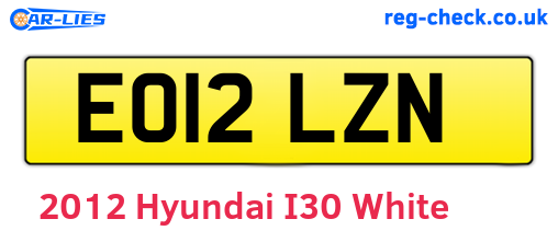 White 2012 Hyundai I30 (EO12LZN)