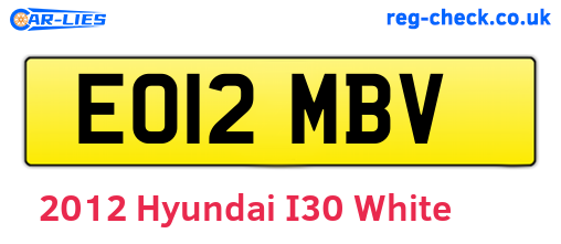 White 2012 Hyundai I30 (EO12MBV)