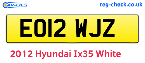 White 2012 Hyundai Ix35 (EO12WJZ)