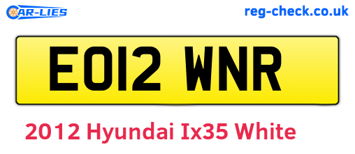 White 2012 Hyundai Ix35 (EO12WNR)