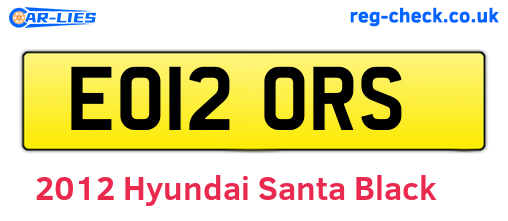 Black 2012 Hyundai Santa (EO12ORS)