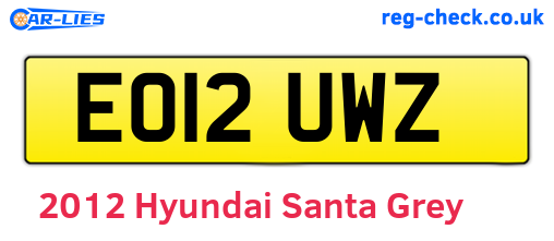 Grey 2012 Hyundai Santa (EO12UWZ)