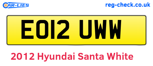 White 2012 Hyundai Santa (EO12UWW)