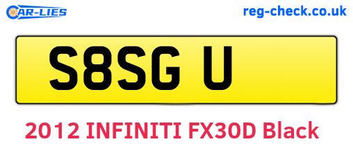 S8SGU are the vehicle registration plates.