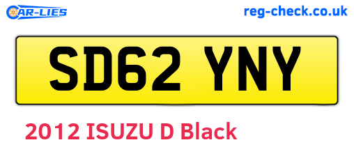 SD62YNY are the vehicle registration plates.