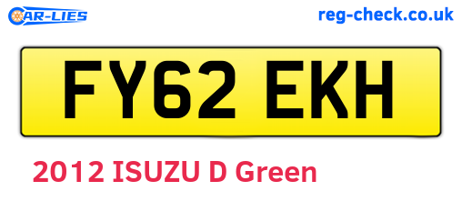 FY62EKH are the vehicle registration plates.