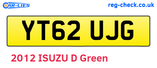YT62UJG are the vehicle registration plates.