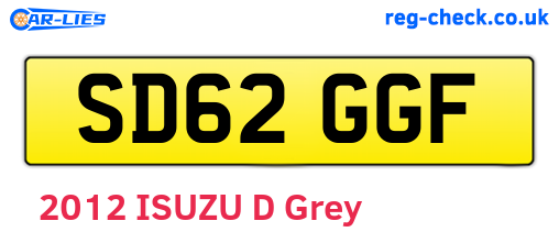 SD62GGF are the vehicle registration plates.