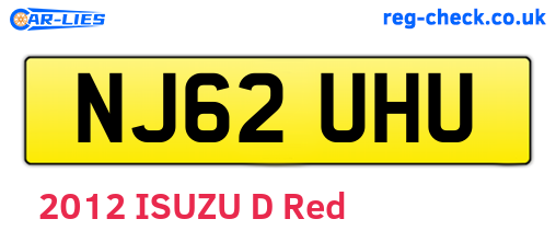 NJ62UHU are the vehicle registration plates.
