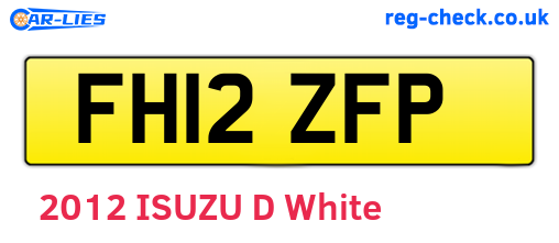 FH12ZFP are the vehicle registration plates.