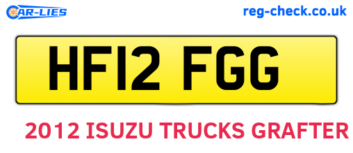 HF12FGG are the vehicle registration plates.