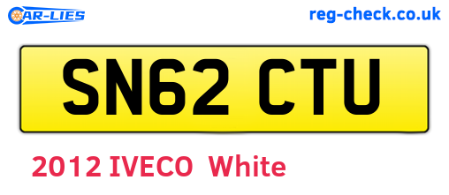 SN62CTU are the vehicle registration plates.