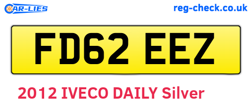 FD62EEZ are the vehicle registration plates.
