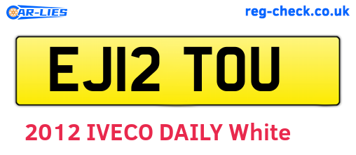 EJ12TOU are the vehicle registration plates.