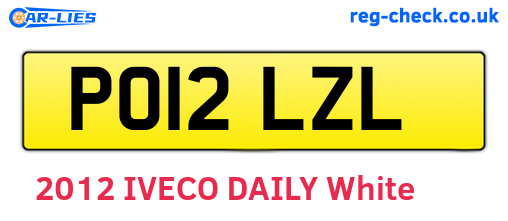 PO12LZL are the vehicle registration plates.
