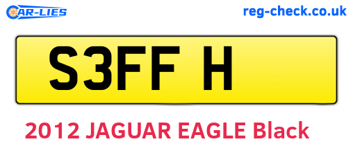 S3FFH are the vehicle registration plates.