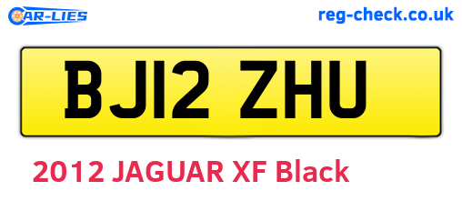 BJ12ZHU are the vehicle registration plates.