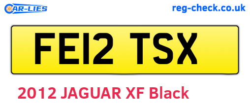 FE12TSX are the vehicle registration plates.