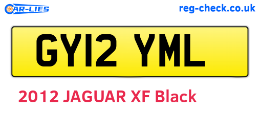 GY12YML are the vehicle registration plates.