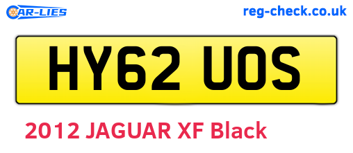 HY62UOS are the vehicle registration plates.