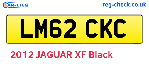 LM62CKC are the vehicle registration plates.