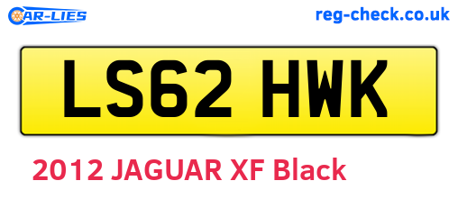 LS62HWK are the vehicle registration plates.