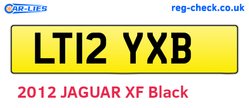LT12YXB are the vehicle registration plates.