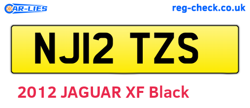 NJ12TZS are the vehicle registration plates.