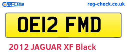 OE12FMD are the vehicle registration plates.