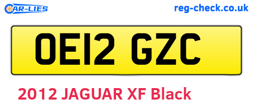 OE12GZC are the vehicle registration plates.