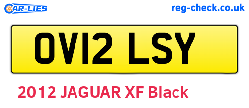OV12LSY are the vehicle registration plates.