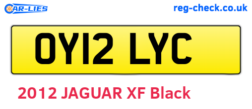 OY12LYC are the vehicle registration plates.