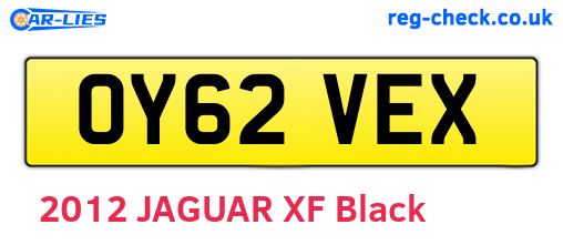 OY62VEX are the vehicle registration plates.