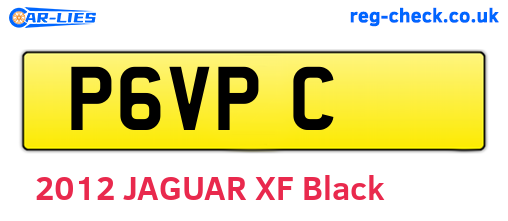 P6VPC are the vehicle registration plates.