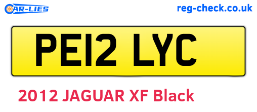 PE12LYC are the vehicle registration plates.