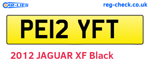 PE12YFT are the vehicle registration plates.