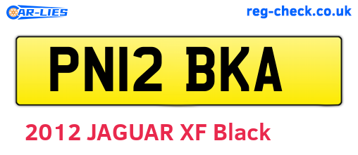 PN12BKA are the vehicle registration plates.
