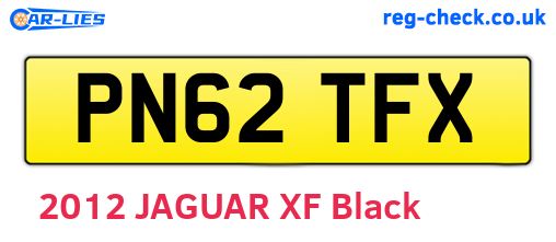 PN62TFX are the vehicle registration plates.