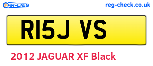 R15JVS are the vehicle registration plates.