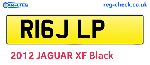 R16JLP are the vehicle registration plates.