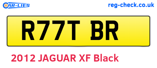 R77TBR are the vehicle registration plates.
