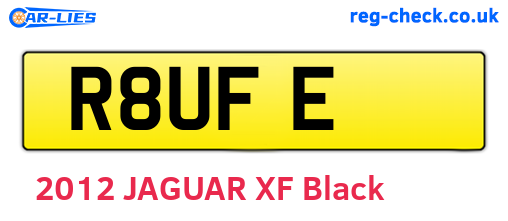 R8UFE are the vehicle registration plates.