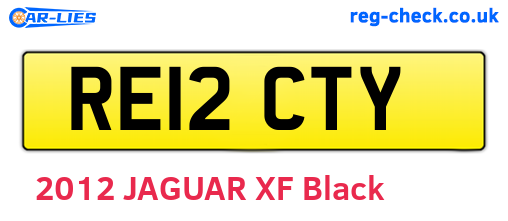 RE12CTY are the vehicle registration plates.