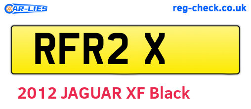 RFR2X are the vehicle registration plates.