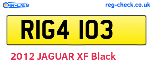 RIG4103 are the vehicle registration plates.