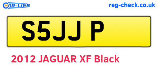 S5JJP are the vehicle registration plates.