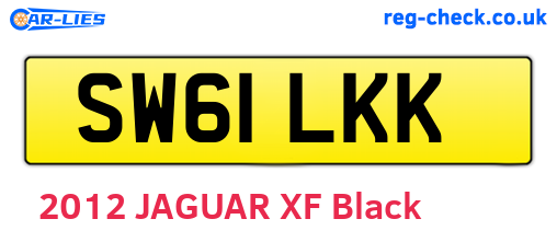 SW61LKK are the vehicle registration plates.