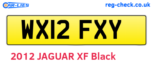 WX12FXY are the vehicle registration plates.