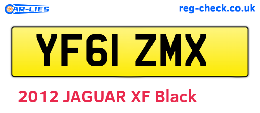 YF61ZMX are the vehicle registration plates.